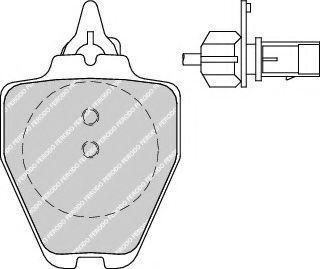 Колодки гальмівні дискові BREMBO арт. FDB1709