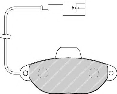 Гальмівні колодки дискові BREMBO арт. FDB1944