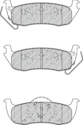 Колодки гальмівні дискові (комплект 4 шт) JAPANPARTS арт. FDB4075