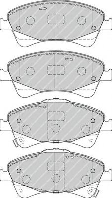 FERODO TOYOTA гальмівні колодки передн.Avensis 09-,Auris 07- BREMBO арт. FDB4326