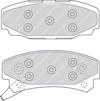 Колодки гальмівні дискові  JEEP GRAND CHEROKEE 92-99 JAPANPARTS арт. FDB921