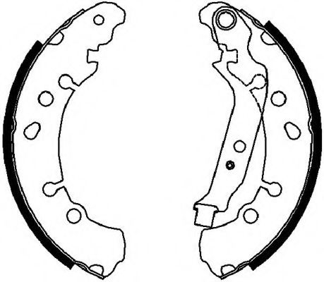 Колодки гальмівні барабанні BREMBO арт. FSB4037