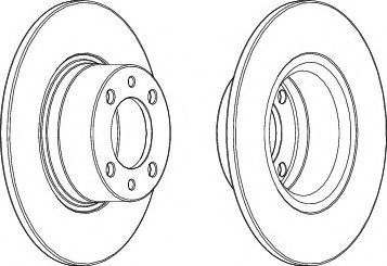 Диск гальмівний BOSCH арт. DDF1035