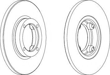 Гальмівний диск BREMBO арт. DDF1076