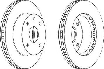 Диск гальмівний BOSCH арт. DDF1257