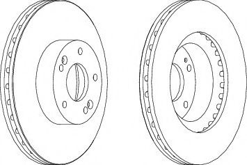 Диск гальмівний BREMBO арт. DDF1630