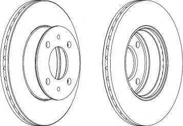 Диск гальмівний BREMBO арт. DDF1632