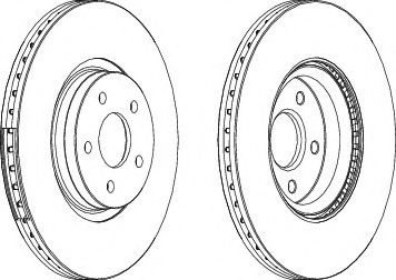 Диск гальмівний BREMBO арт. DDF1649