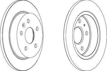 Диск гальмівний BOSCH арт. DDF1804