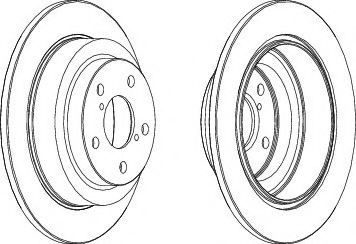 Диск гальмівний BREMBO арт. DDF678