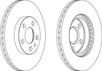 Гальмiвнi диски BOSCH арт. DDF842C