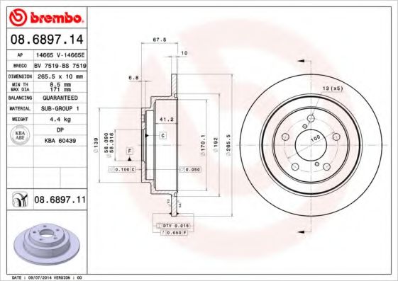 Р”РёСЃРє РіР°Р»СЊРјС–РІРЅРёР№ BLUEPRINT арт. 08689711