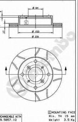 Гальмівний диск FEBIBILSTEIN арт. 09585775