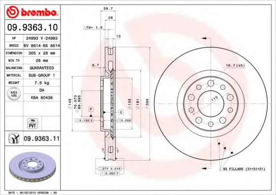 Р”РёСЃРє РіР°Р»СЊРјС–РІРЅРёР№ BOSCH арт. 09936311