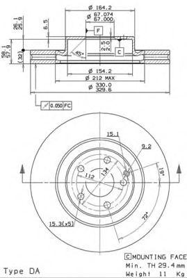 Р”РёСЃРє РіР°Р»СЊРјС–РІРЅРёР№ BOSCH арт. 09982521