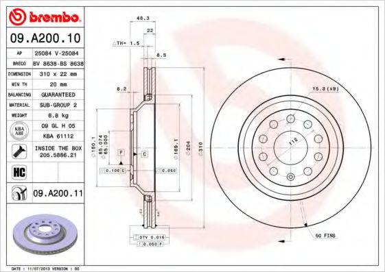 Р”РёСЃРє РіР°Р»СЊРјС–РІРЅРёР№ FEBIBILSTEIN арт. 09A20011