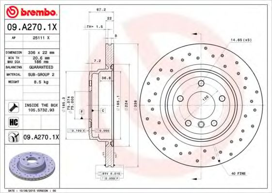 Р”РёСЃРє РіР°Р»СЊРјС–РІРЅРёР№ BOSCH арт. 09A2701X