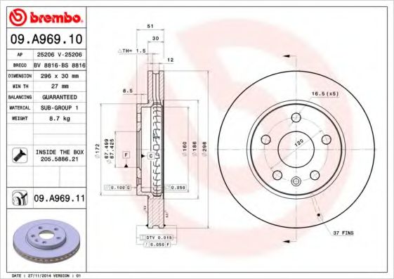 Р”РёСЃРє РіР°Р»СЊРјС–РІРЅРёР№ METELLI арт. 09A96910