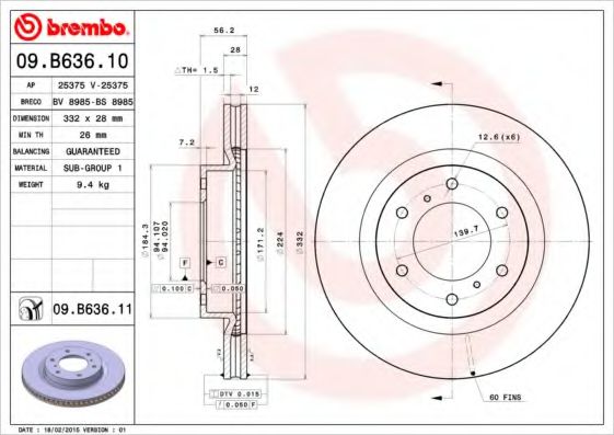 Р”РёСЃРє РіР°Р»СЊРјС–РІРЅРёР№ BLUEPRINT арт. 09B63611