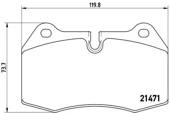 Гальмівні колодки дискові BOSCH арт. P06018