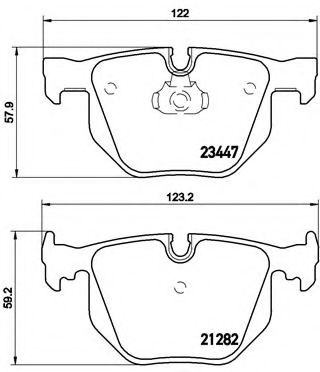 Гальмівні колодки дискові BOSCH арт. P06029