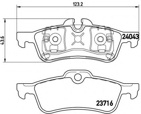 Гальмівні колодки дискові BOSCH арт. P06032