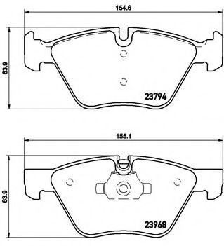 Гальмівні колодки дискові VALEO арт. P06036