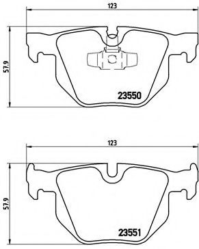 Гальмівні колодки дискові BOSCH арт. P06039