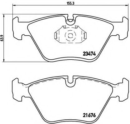 Гальмівні колодки дискові BOSCH арт. P06042