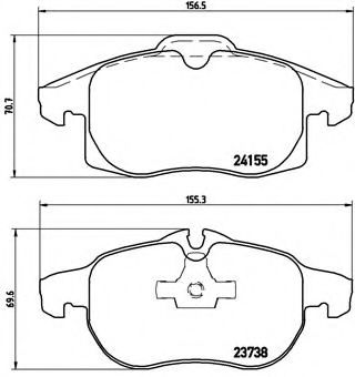 Гальмівні колодки дискові JAPANPARTS арт. P10011