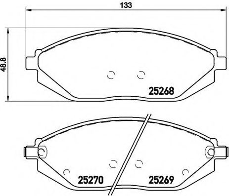 Гальмівні колодки дискові ABS арт. P10054