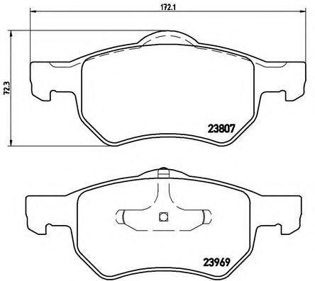 Гальмівні колодки дискові BLUEPRINT арт. P11013