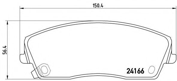 Гальмівні колодки дискові TOKO CARS арт. P11019