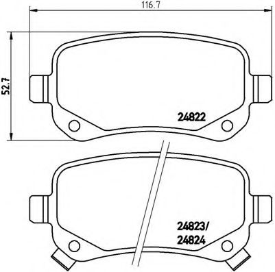 Гальмівні колодки дискові BOSCH арт. P11021