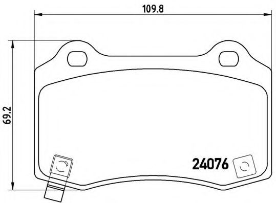 Гальмівні колодки дискові ABS арт. P11024