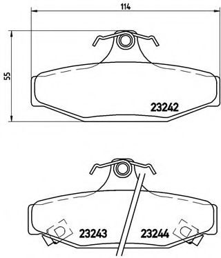 Гальмівні колодки дискові BOSCH арт. P15004