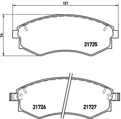 Гальмівні колодки дискові ABS арт. P15011