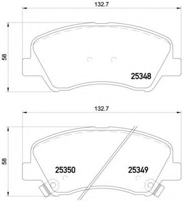 Гальмівні колодки дискові TOKO CARS арт. P18025