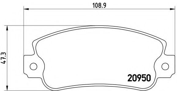 Гальмівні колодки дискові TOKO CARS арт. P23021