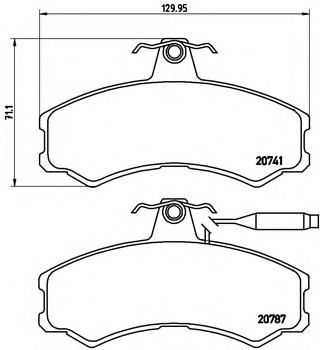 Гальмівні колодки дискові BOSCH арт. P23022