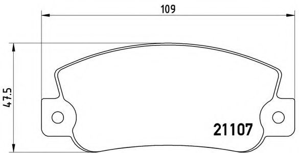 Гальмівні колодки дискові BOSCH арт. P23032