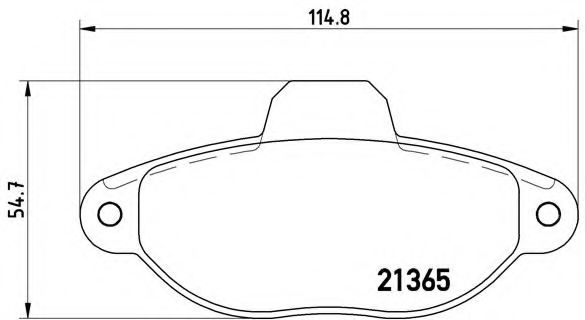 Гальмiвнi колодки дисковi BOSCH арт. P23054