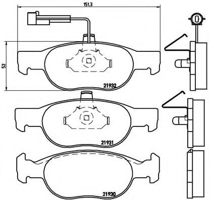 Гальмівні колодки дискові ABS арт. P23057