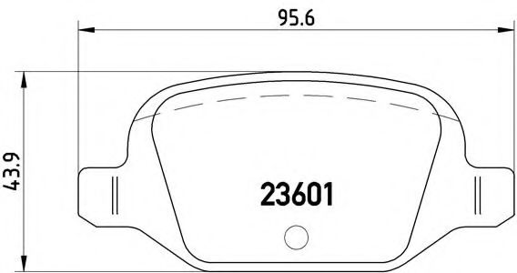 Гальмівні колодки дискові FERODO арт. P23064