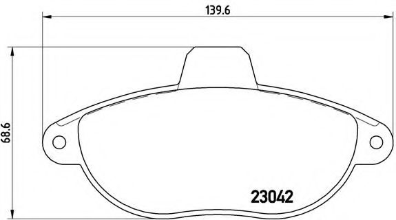 Гальмівні колодки дискові FIAT арт. P23072