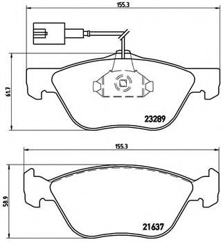 Гальмівні колодки дискові BOSCH арт. P23077