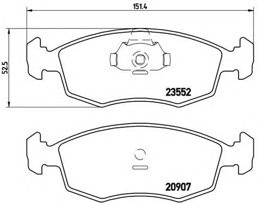 Гальмівні колодки дискові FERODO арт. P23079