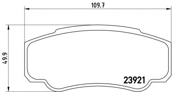 Гальмівні колодки дискові TOKO CARS арт. P23093