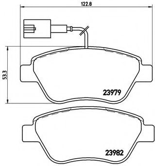 Гальмівні колодки дискові REMSA арт. P23108