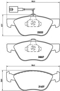 Гальмівні колодки дискові BOSCH арт. P23112